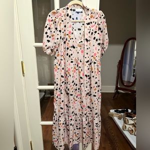 ASOS size 0 abstract print maxi dress NWOT